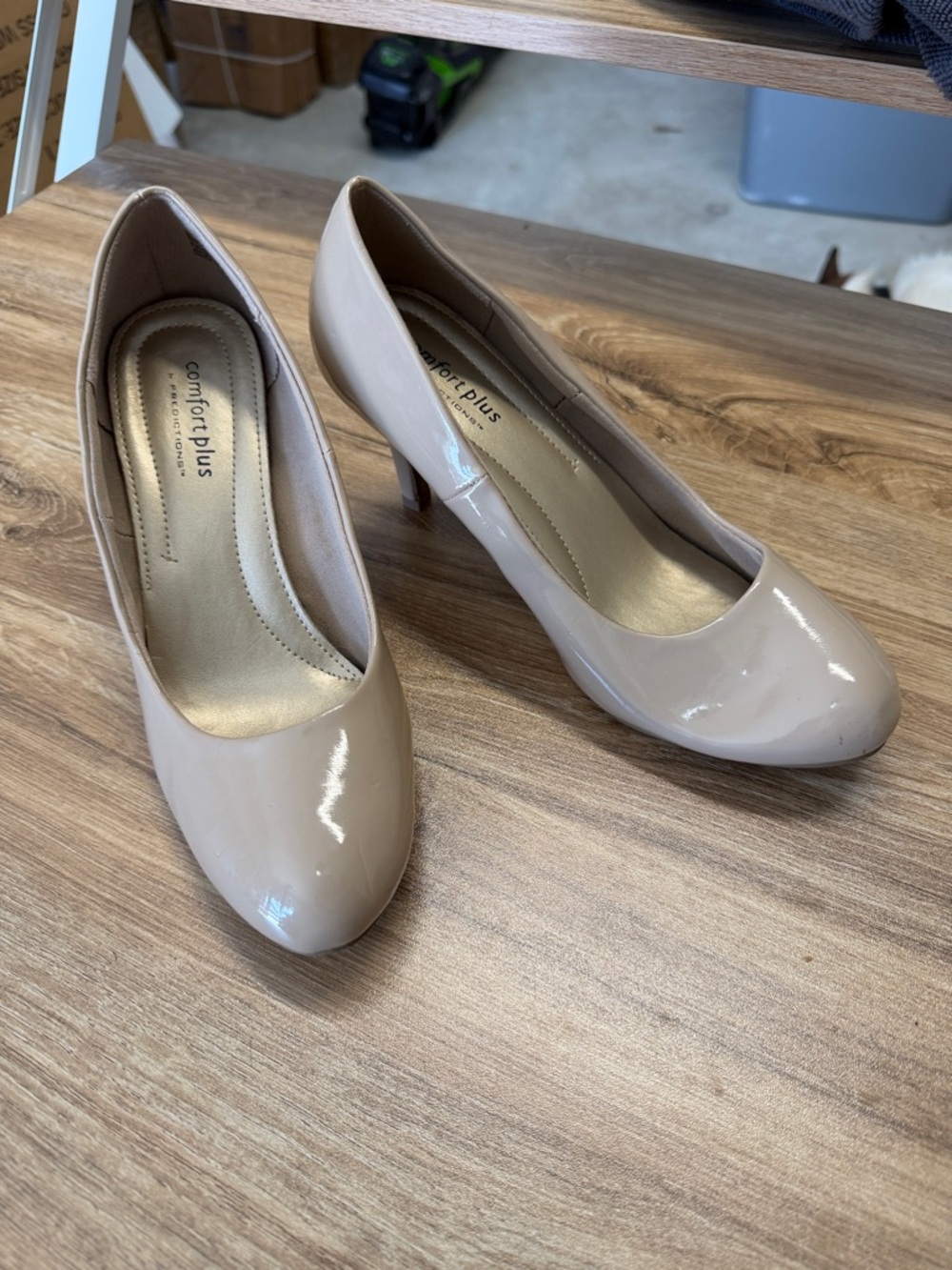 comfort plus by Predictions Blush Patent Mid-Heel Pumps - Women